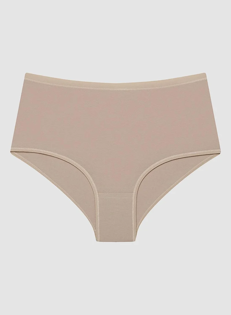 بنتي سراويل داخلية قطنية عالية الخصر بثلاث قطع